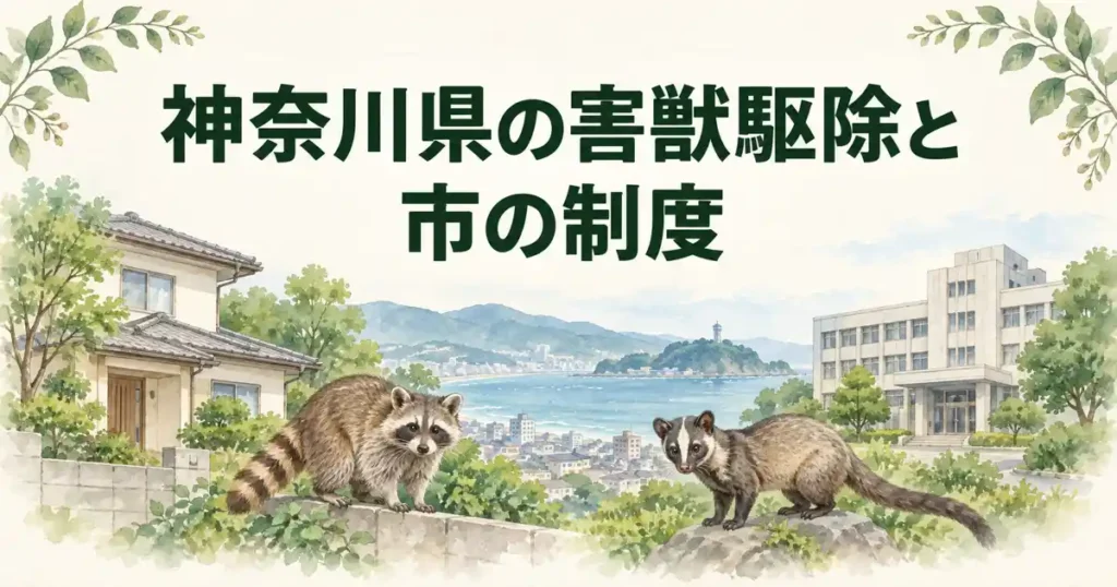 神奈川県の害獣駆除と市の制度。