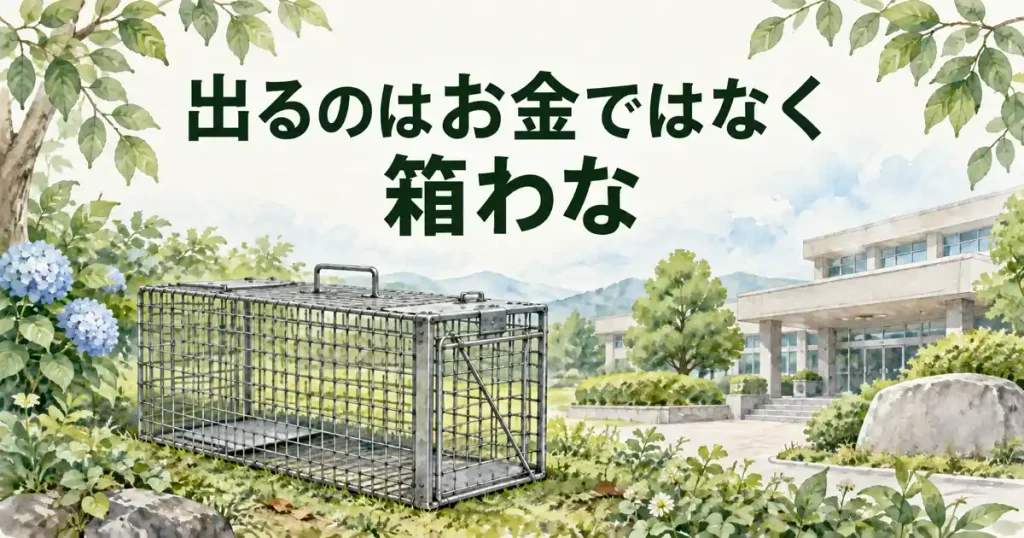 茨城県の害獣駆除で出るのは、お金ではなく箱わな