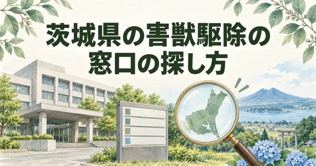 茨城県の害獣駆除の窓口は、市によって2つに分かれる