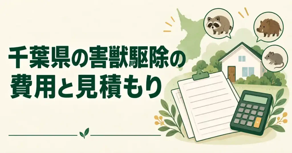 千葉県の害獣駆除の費用〜見積もりの読み方と、自腹以外の道〜