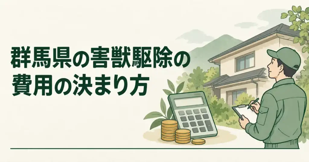群馬県の害獣駆除の費用は、1つの数字では決まらない