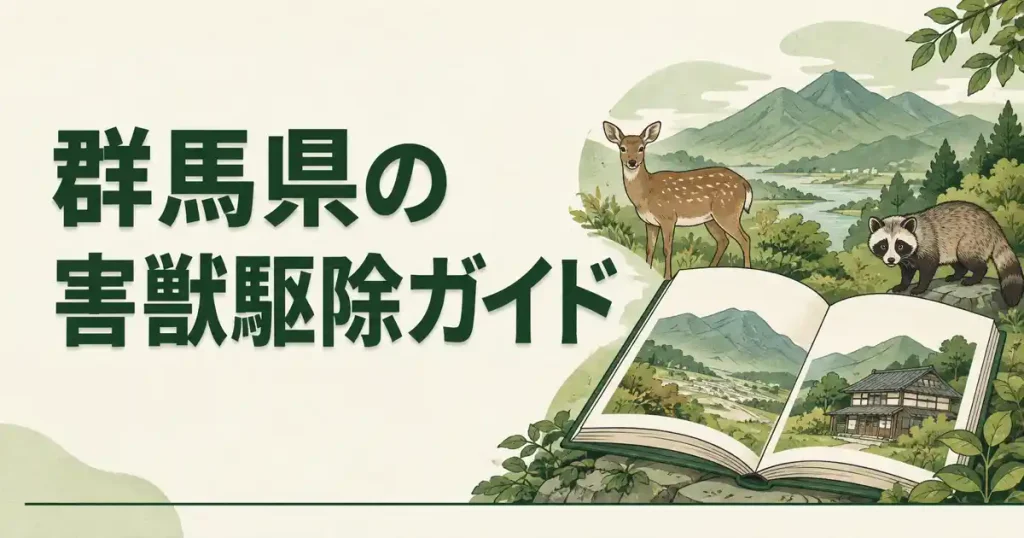 群馬県の害獣駆除ガイド〜市がしてくれることで探す〜