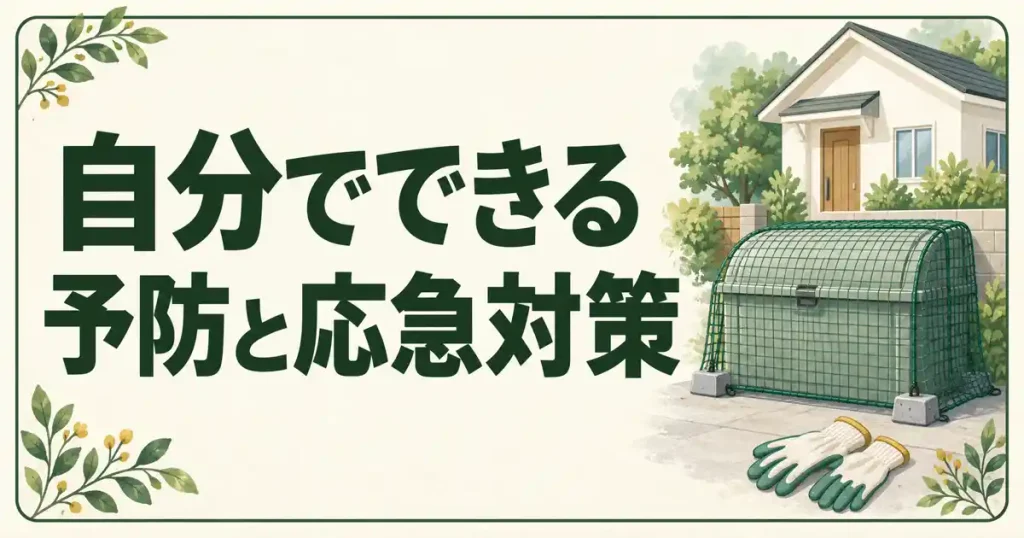 栃木県の害獣駆除の前に、自分でできる予防と応急対策