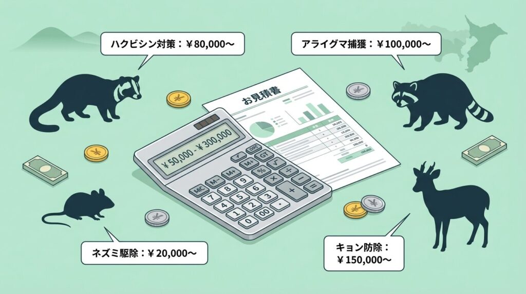 千葉県の害獣駆除にかかる費用相場