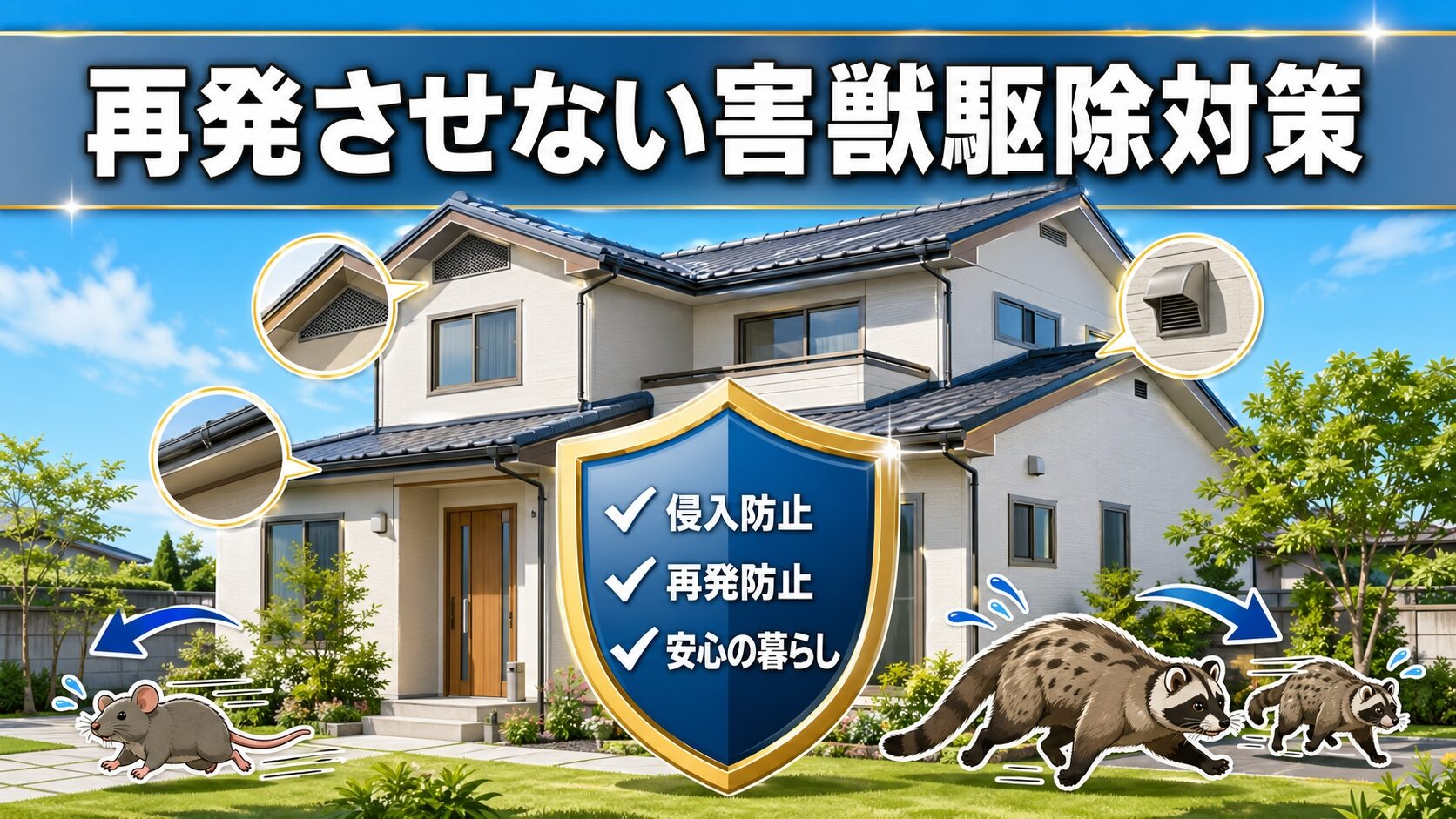 害獣駆除の再発防止対策
