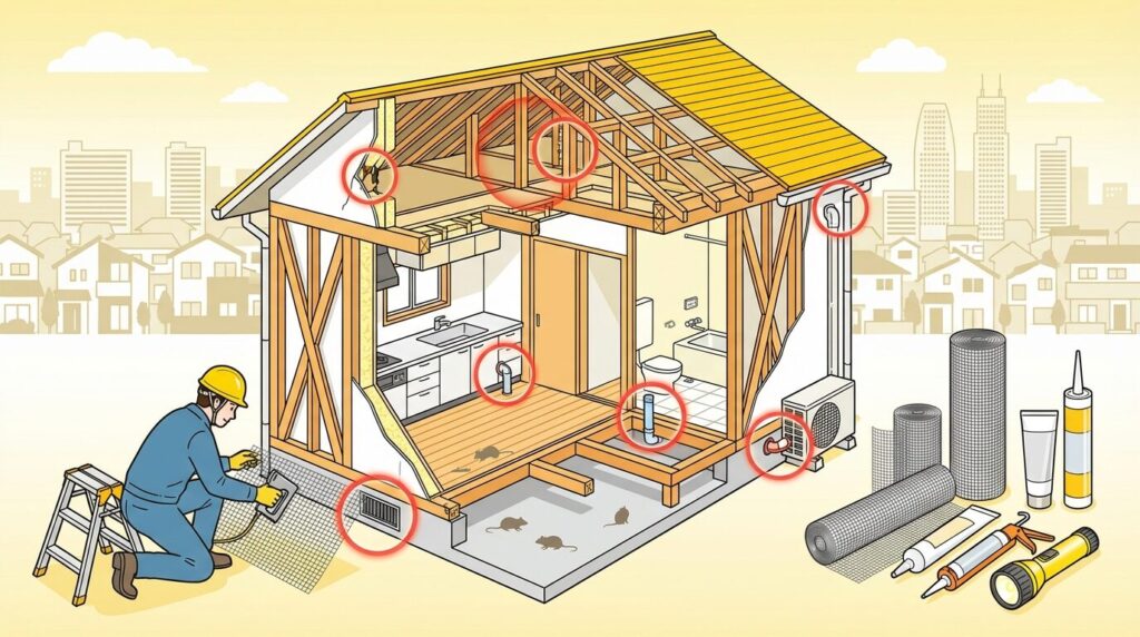 自分でできる害獣の予防・応急対策