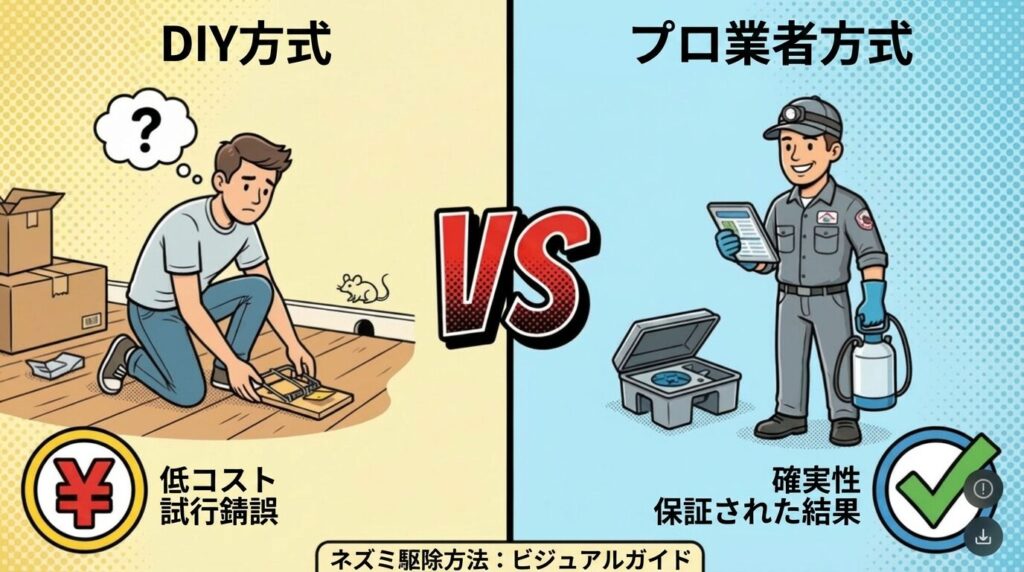 自分でやる場合 vs 業者に依頼する場合|メリット・デメリット比較