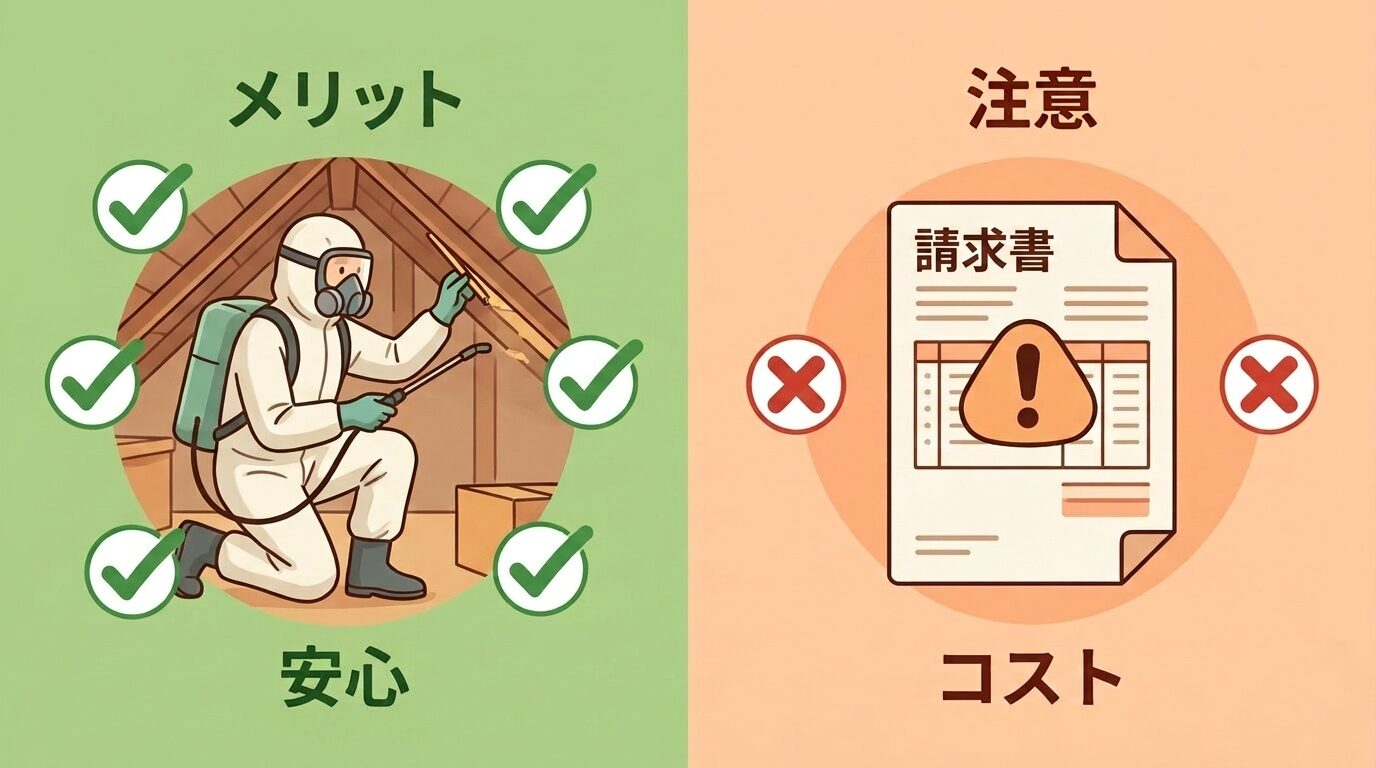 ハクビシン駆除業者に依頼するメリット・デメリット