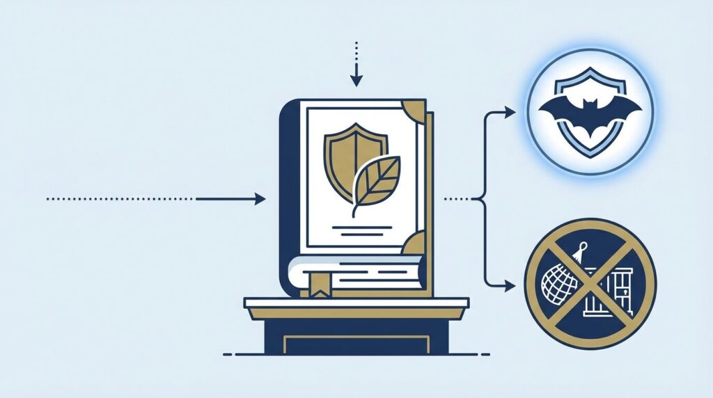 コウモリ駆除の前に知っておくべき法律と注意点