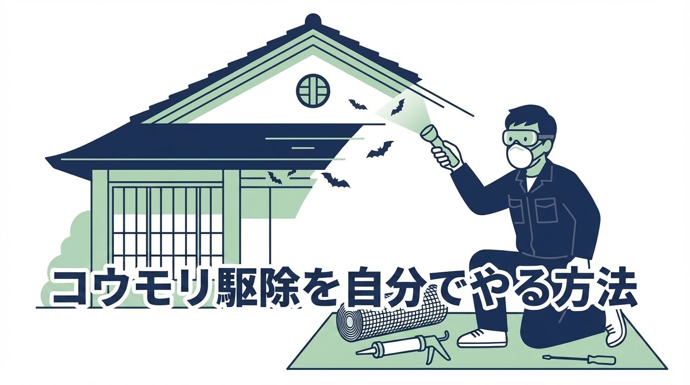 コウモリ駆除を自分でやる方法