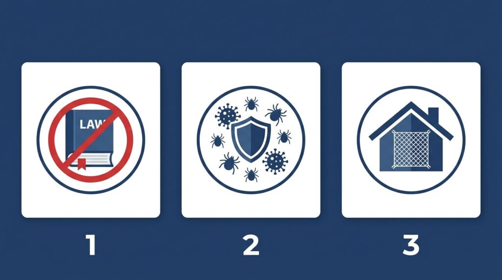 ハクビシン駆除を業者に依頼すべき3つの理由