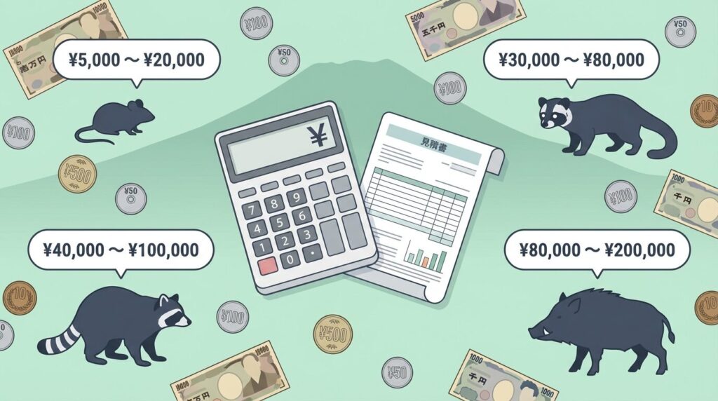 栃木県の害獣駆除にかかる費用相場