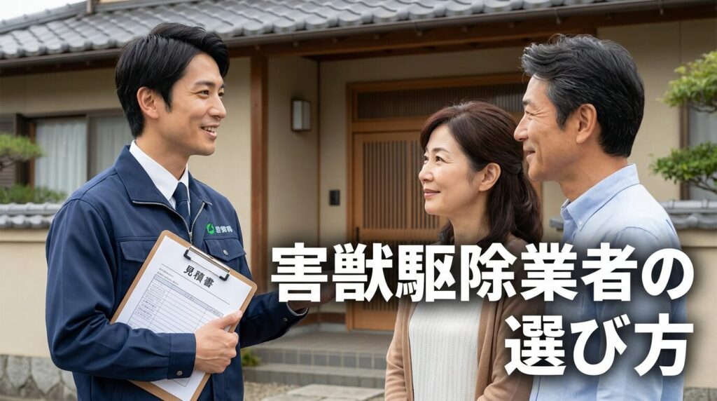 害獣駆除業者の選び方