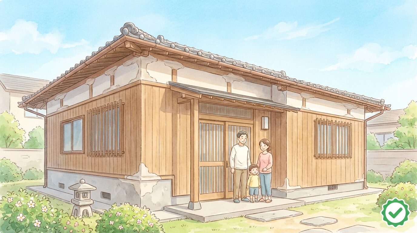 イタチ駆除の費用相場はいくら？を解説するイラスト。イタチ駆除費用の相場と内訳｜業者選びで失敗しないための完全ガイドの本文に対応した内容で、害獣駆除のポイントを視覚的にわかりやすく示しています。