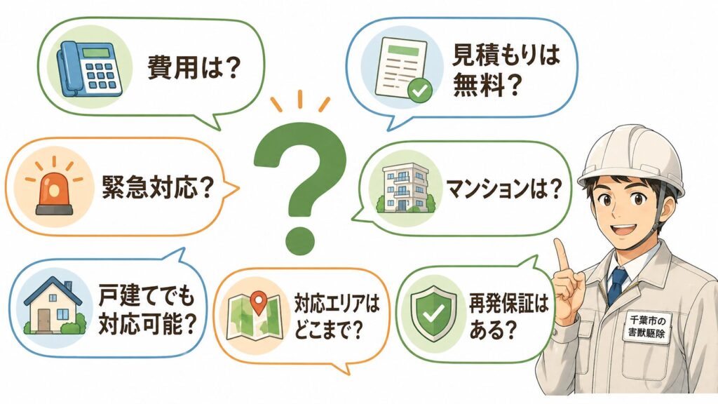 【FAQ】千葉市の害獣駆除でよくある質問