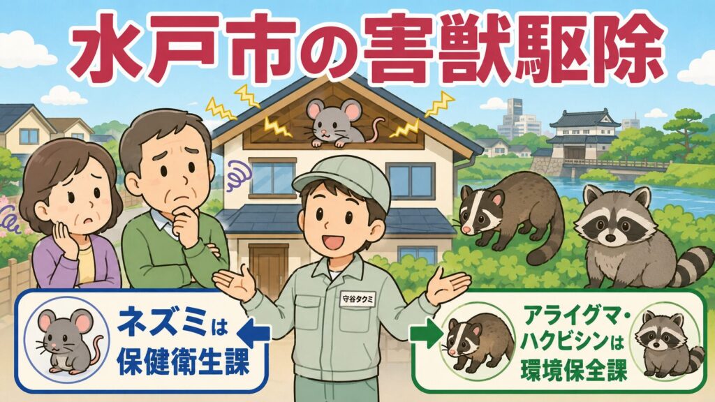 水戸市の害獣駆除のアイキャッチ画像
