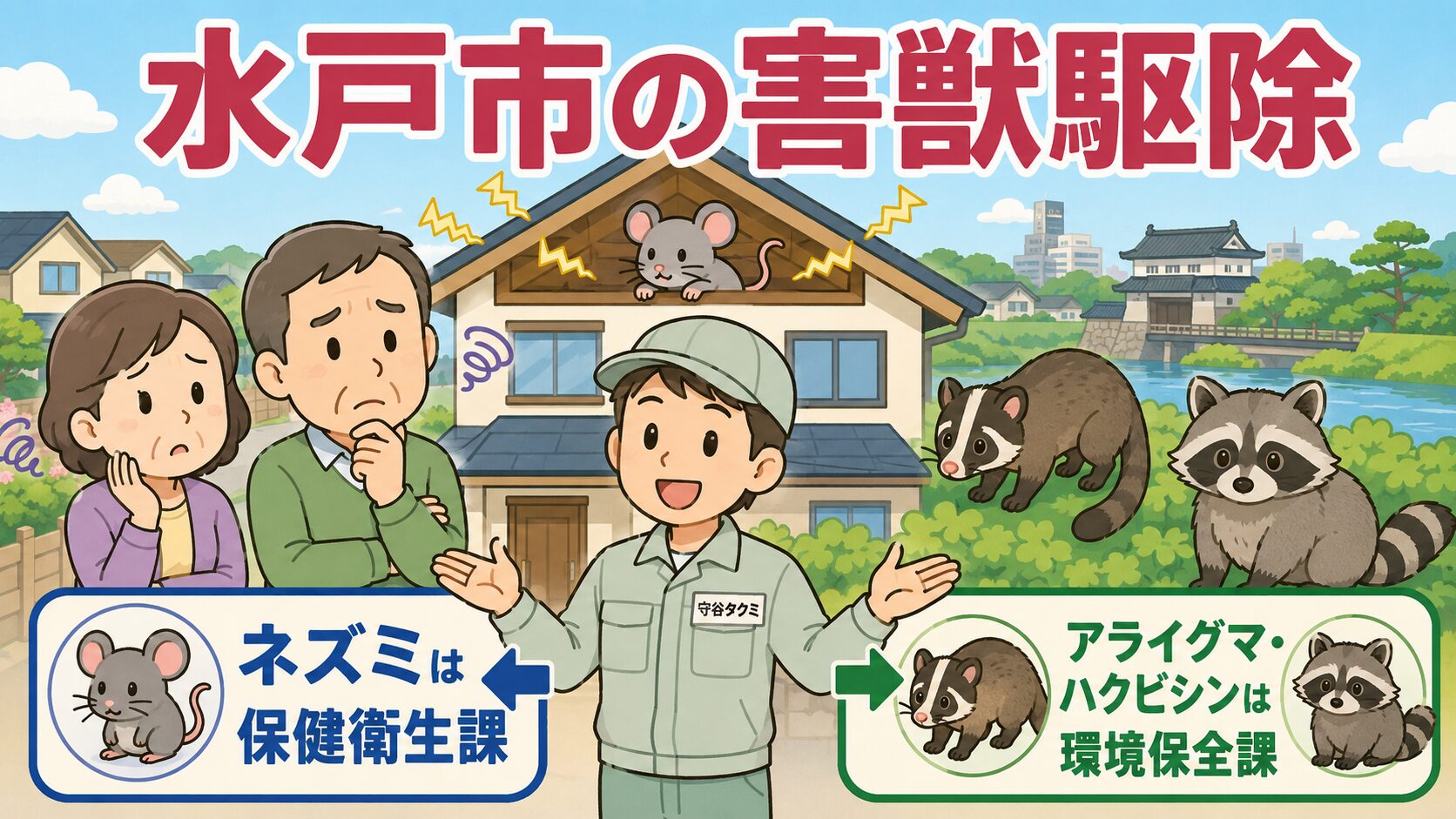 水戸市の害獣駆除のアイキャッチ画像