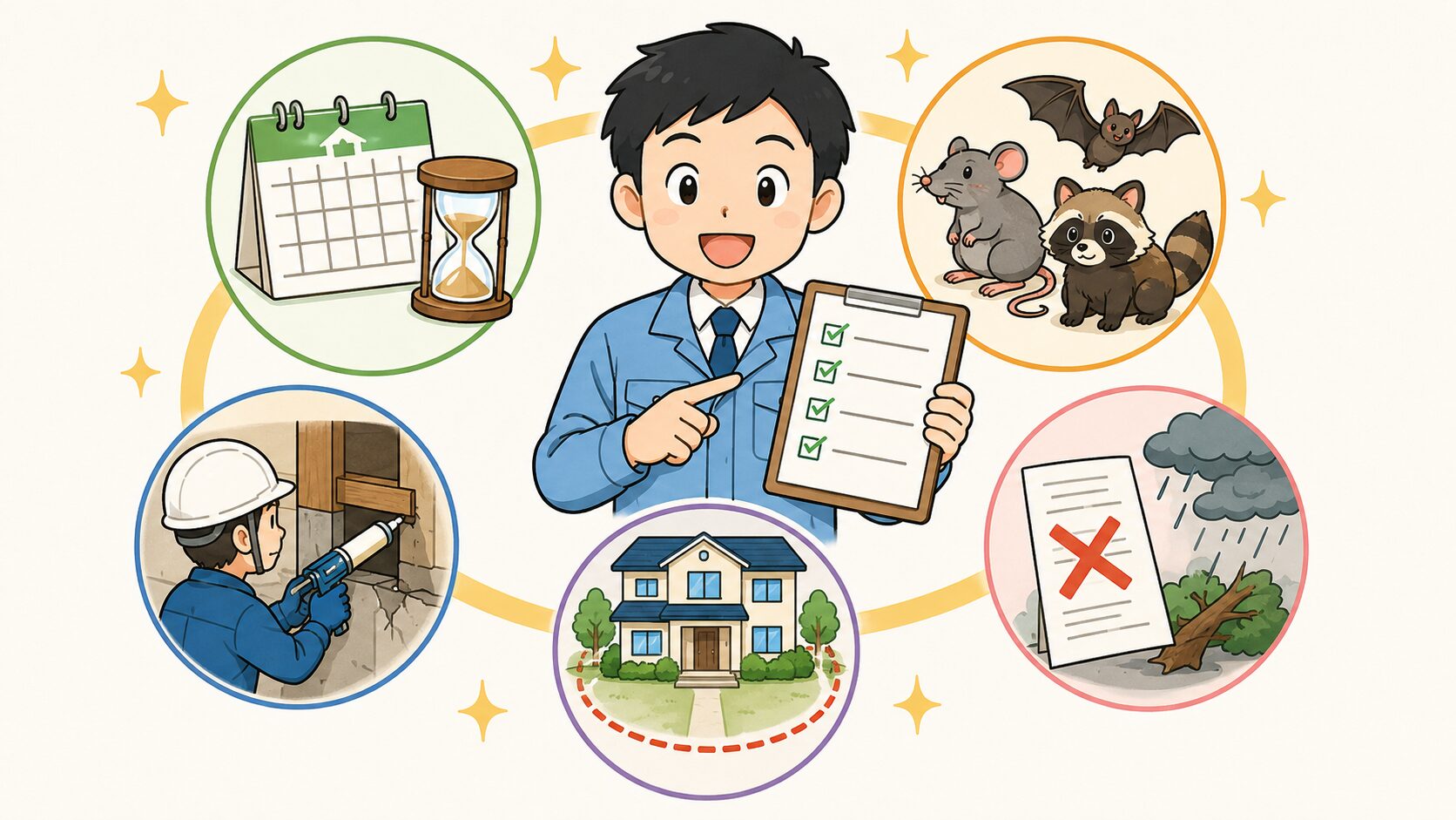 契約前に見るべき保証条件を5項目で整理しているH2画像