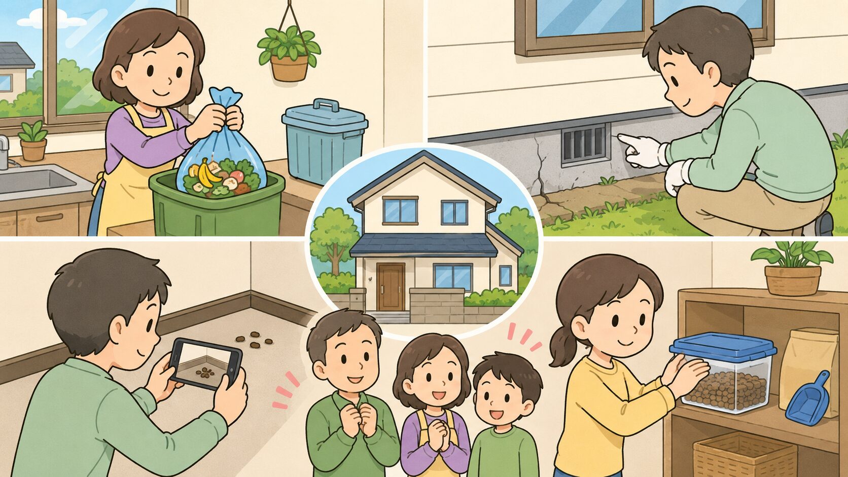 水戸市で自分でできる害獣の予防対策をイメージした画像