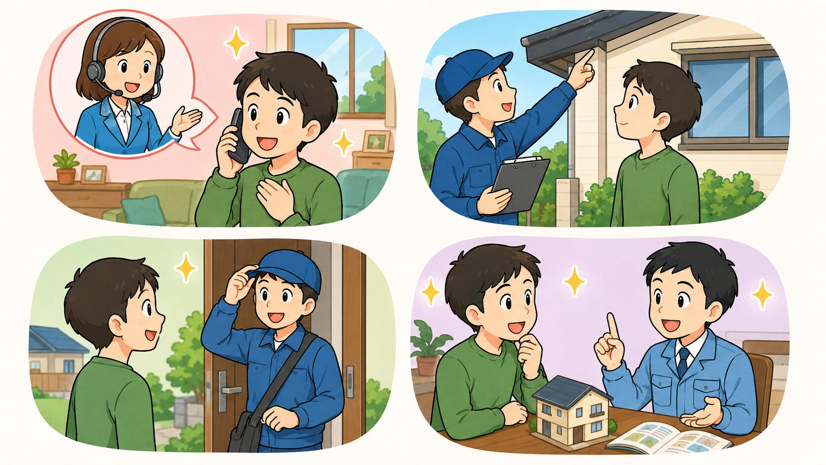 施工後の相談窓口や点検体制の違いが伝わるH2画像