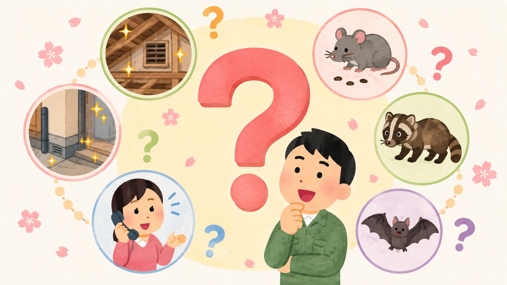 害獣の春対策でよくある質問のイメージ