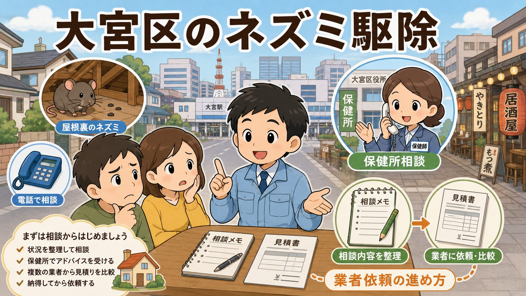 大宮区のネズミ駆除のアイキャッチ画像
