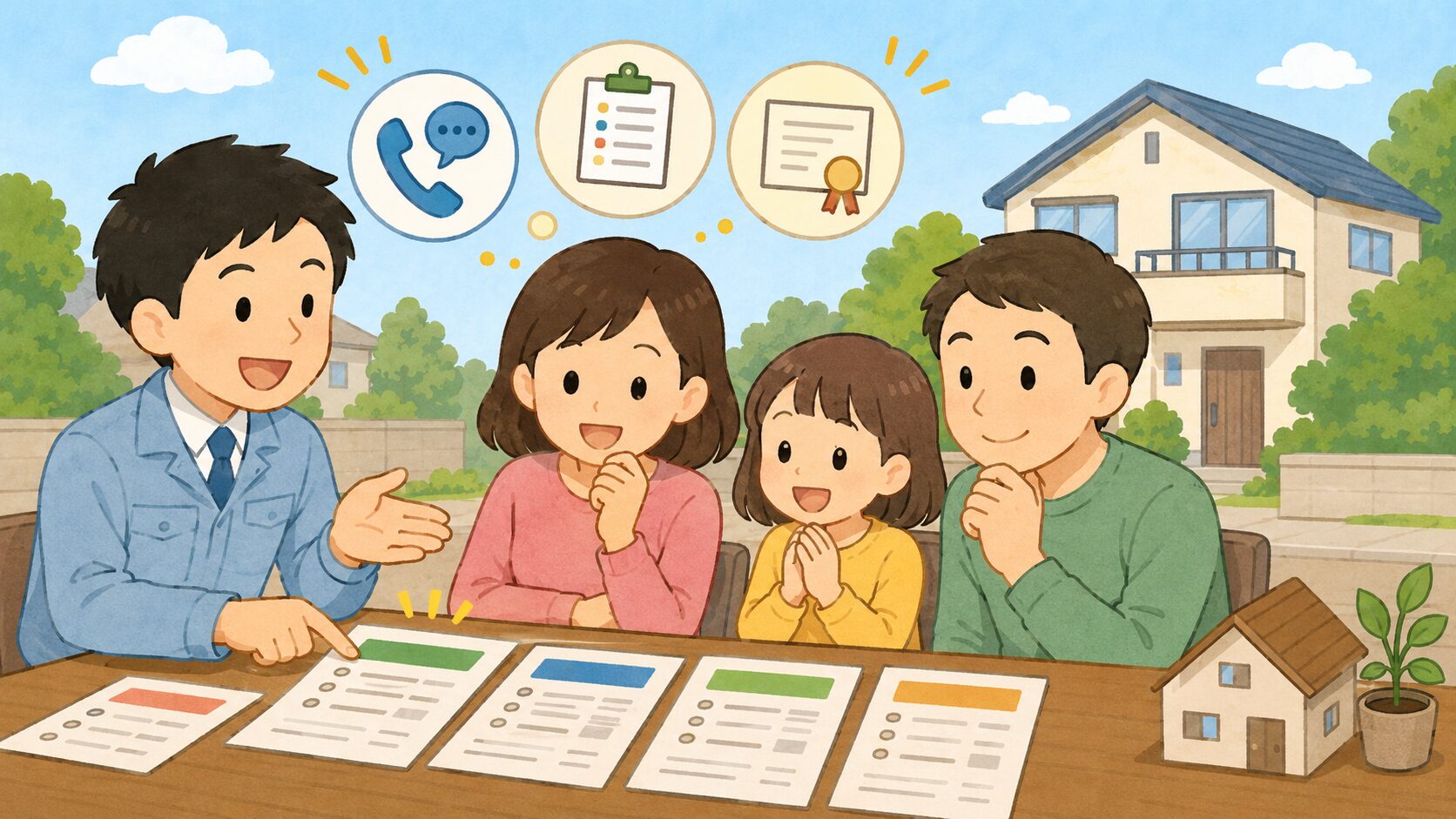 無料相談は入口で、最後は条件の透明性と比較で納得して判断することが大切だと伝えるまとめ用画像