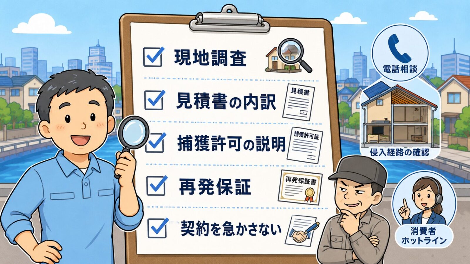 品川区でハクビシン駆除業者を選ぶときの見積もり比較チェックリスト