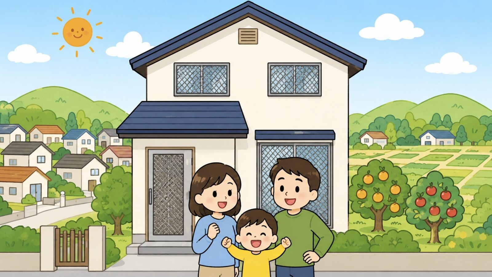 市原市の住宅で箱わな相談と侵入口封鎖を分けて進めるまとめのいらすとや風イラスト