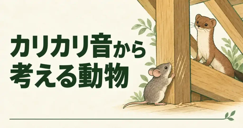 カリカリ音から考える動物