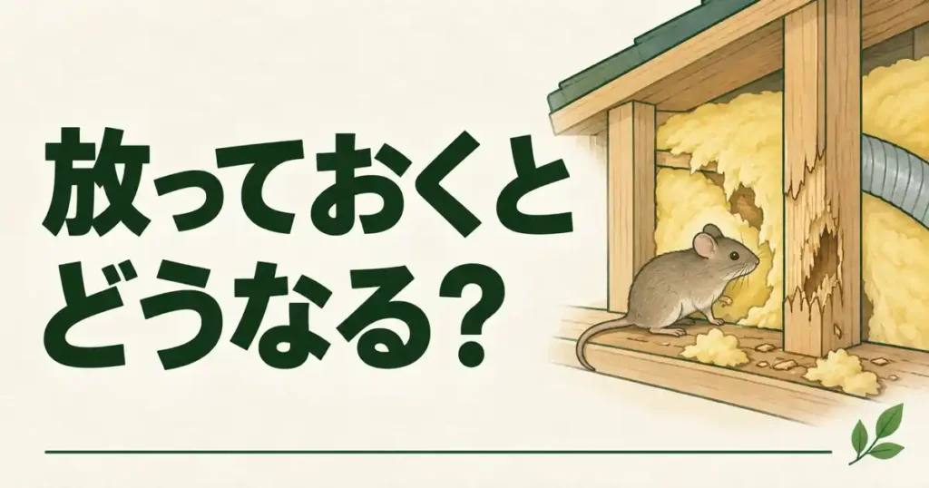 放っておくとどうなる?