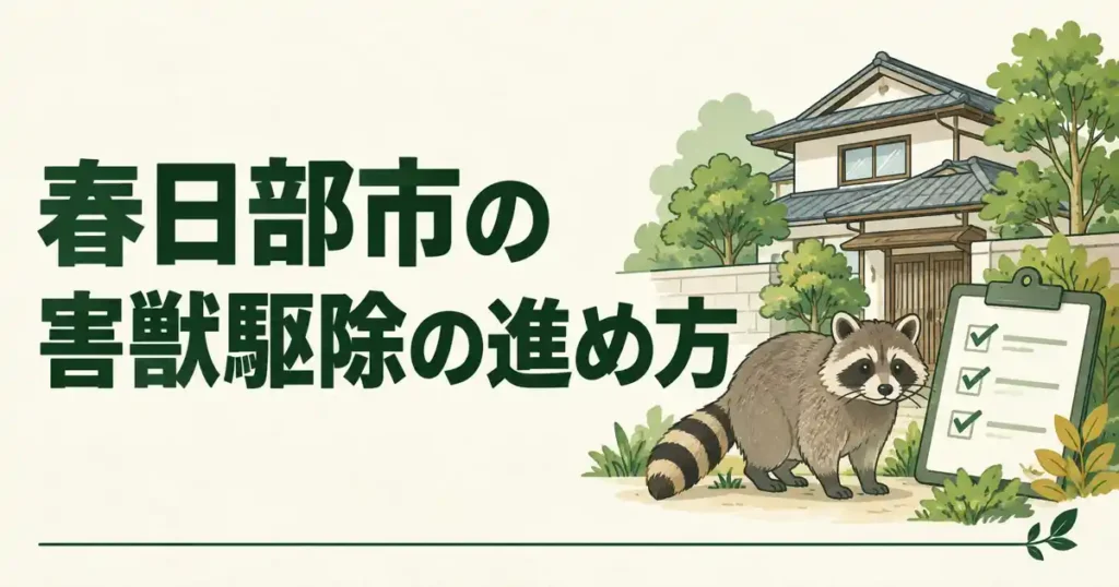 春日部市の害獣駆除の進め方