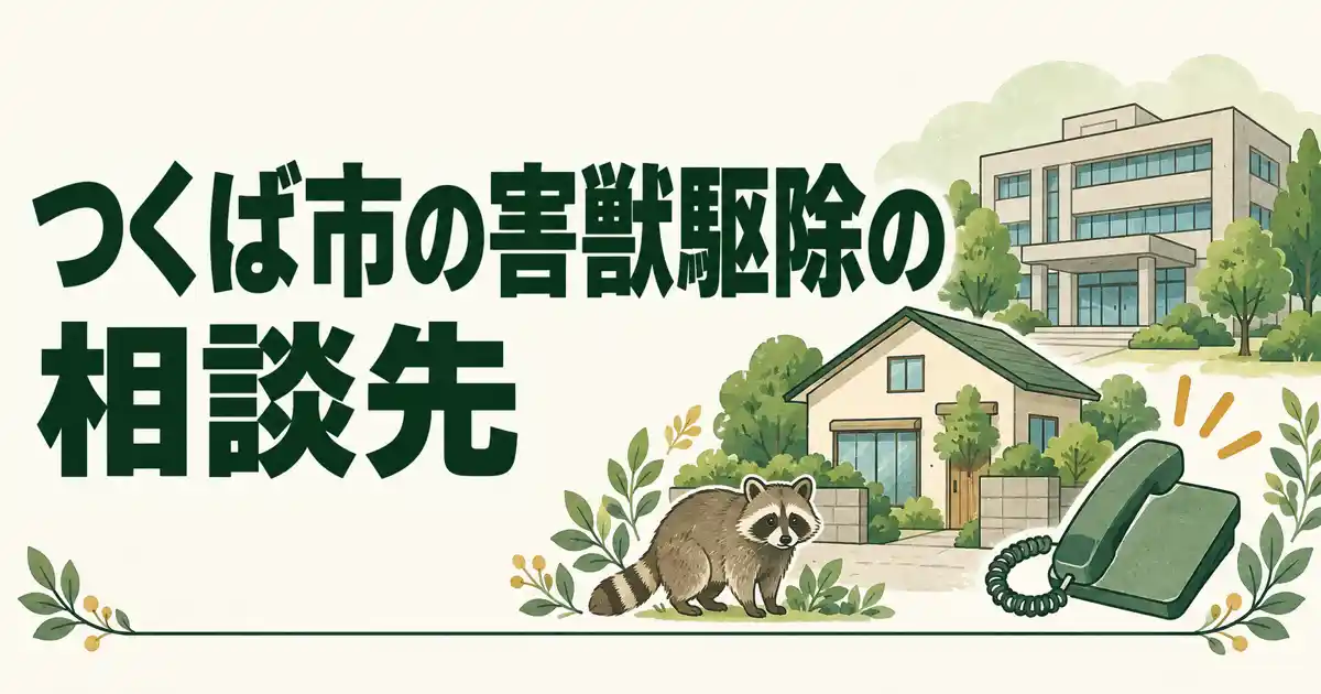 つくば市の害獣駆除の相談先